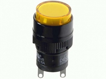 D16PLR1-000KY, индикатор желтый 24В/LED