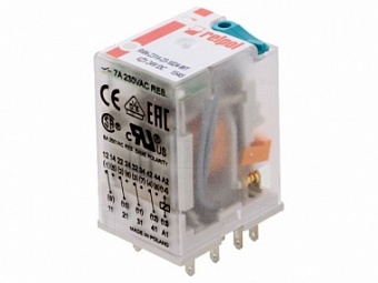 R4N-2314-23-1024-WT, Реле электромагнитное 24VDC 4 Form C 250VAC/7А