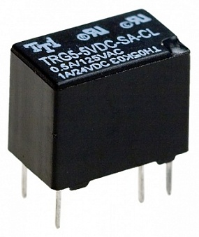 TRG5-5VDC-SA-CL, Реле электромагнитное 5V/0.5A,125VAC
