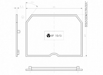 Крышка бок. AP 10/Si, Крышка боковая, для клемм WK 10 / Si..., цвет: серый