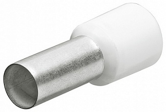 Гильзы контактные с пластиковым изолятором, белые, 0.50 кв. мм (AWG 20), 200 шт, 14 мм