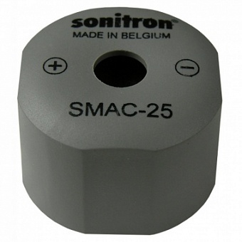 SMAC-25-P15, пьезоизлучатель с генератором 25мм индустр.исп.