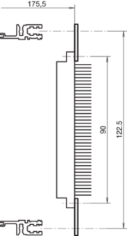 20822-047, Перфорированный рельс 60HP DIN41612