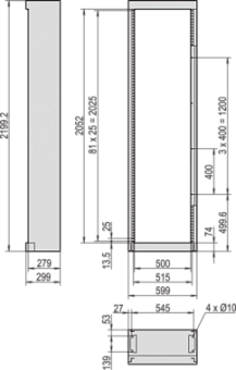 10125-011, ETSIRACK 2200H 600W 300D(2X)