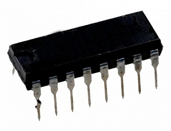 КР556РТ4А, Микросхема памяти PROM 256х4 бит (DIP16)