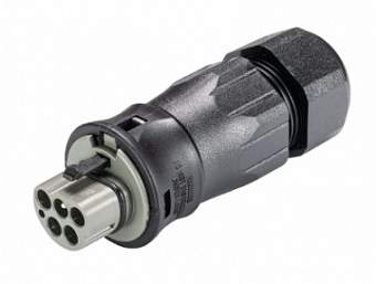 Разъем RST25I5S S1 ZR3SV  BG03, Вилочный разъем на кабель, до 6 мм кв., диам. 13-18 мм, IP68(69k), 5