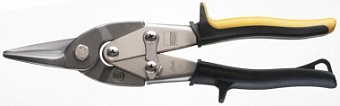 D16S Ножницы по металлу, фигурные, прямые, 230 мм, рез: 1.2 мм, короткий прямой и фигурный рез с бол