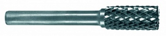 Борфреза по металлу цилидрическая без торца (тип A), карбид вольфрама, d 6 мм, для обработки плоских