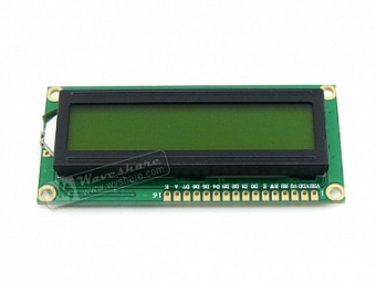 LCD1602 (3.3V Yellow Backlight), Дисплей знакосинтезирующий