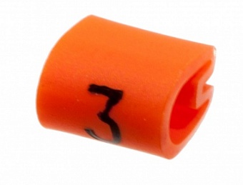 EC0183-000, (4-1198199-1), 05811303, маркер (приемка 1) на кабель 2-3.2мм оранжевый
