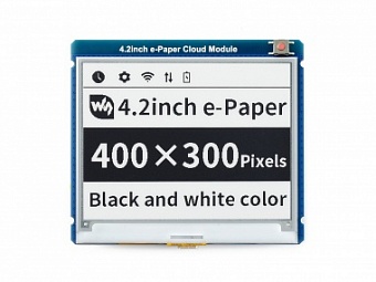 4.2inch E-Paper Cloud Module, 400*300, WiFi Connectivity