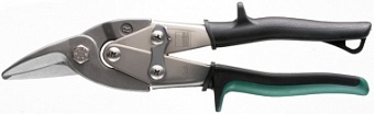 D16 Ножницы по металлу, фигурные, правые, 230 мм, рез: 1.2 мм, короткий прямой и фигурный рез