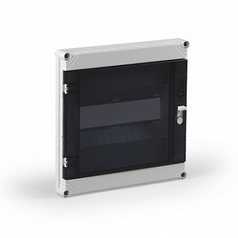 OPCG33.125.1DS, Фальшпанель с окном 1 DIN для 12 модулей, 300х300х30 мм, мат: поликарбонат, с крепеж