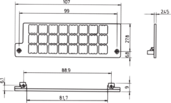 69004-045, PB HOLDER FPCS 3 ROWS