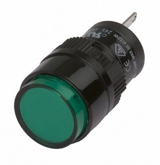 D16PLR1-000KG, индикатор зеленый 24В/LED