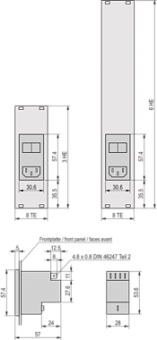 24579-058, POWER-ENTRY MODUL 3U  8HP