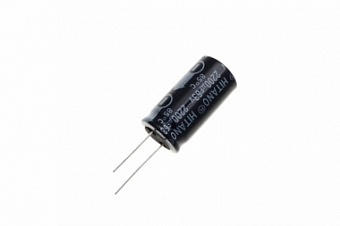 ECR222M63B, Конденсатор электролитический (2200мкФ 63В 20% 85гр 18х36мм)