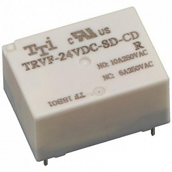 TRVF-24VDC-SD-CD-R, Реле электромагнитное 24V/ NO:10A NC:6A 250VAC (анлог TRV-24VDC-SC-CD)