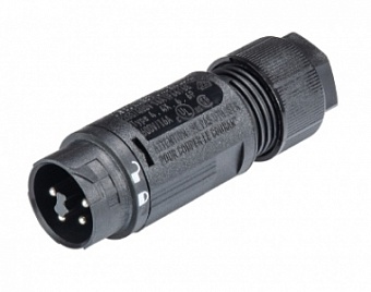 Разъем RST16I5/4S S1 ZT6 SW, Вилочный разъем на кабель диам. 7,1-13 мм, IP68(69k), 4 полюсов, цвет: