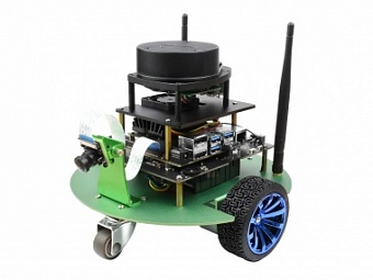 JetBot Professional Version ROS AI Kit Accessories, Dual Controllers AI Robot, Lidar Mapping, Vision