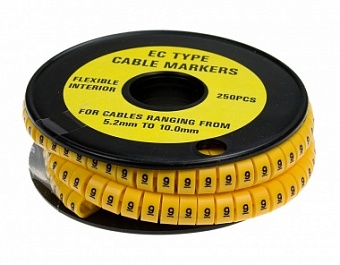 EC-3 9, маркер для кабеля 9 250шт