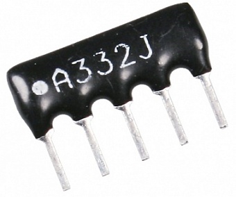 5A332J, Резисторная сборка НР-1-4-4М 3.3 К импульсный ток