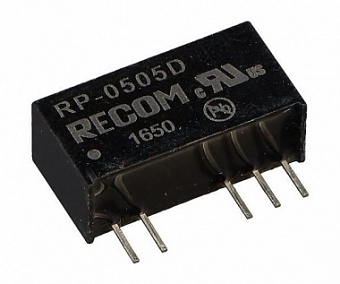 RP-0505D, Преобразователь DC/DC (вых.: 1Вт +5В -5В) SIP7