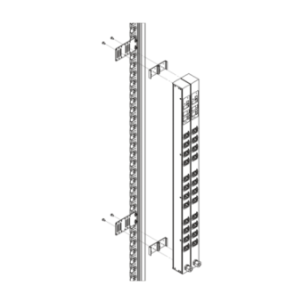 23130-010, FIXING KIT FOR 2 PDU SOCKETS