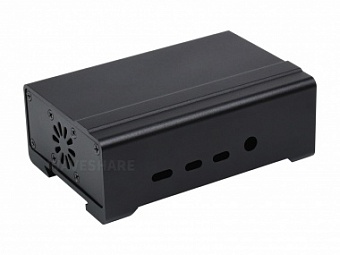 DIN Rail Aluminum Case for Raspberry Pi 4, with Cooling Fan and Heatsinks