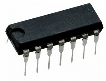 К170АА1, Микросхема сдвоенный формирователь втекающего тока на 200 мА (DIP14)