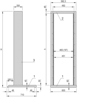 20118-743, LABRACK TOP/BTM CASTG.RAL7035