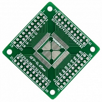 680-1001111-002, Зажим (ZIF-панель) для микросхем в корпусе QFP100 (20x14)