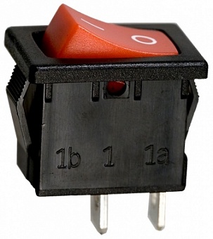 R19A-12BRBT-G выключатель ON-OFF 250В 6А красн. (B100G-R,SWR41)