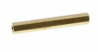 DI7M4x10, Стойки латунные никелированные 7 мм отв/отв М4