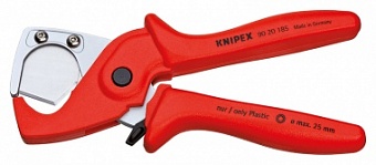 KN-9020185, KNIPEX PlastiCut Труборез-ножницы для шлангов и защитных труб (d 25 мм)