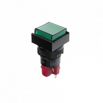 D16LAS1-1abKB кнопка с фикс. 250В/5А, LED подсветка 24В
