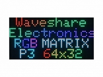 RGB Full-Color LED Matrix Panel, 3mm Pitch, 64*32 Pixels, Adjustable Brightness