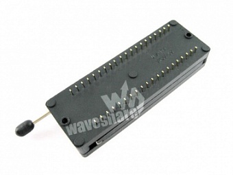 DIP 40 Pin ZIF Socket (Black), Зажим для тестирования и программирования микросхем