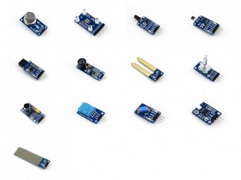 Sensors Pack (SKU 9467), Набор датчиков для использования с Arduino-подобными платами