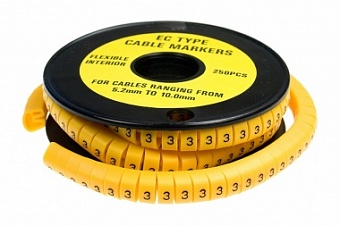 EC-3 3, маркер для кабеля 3 250шт