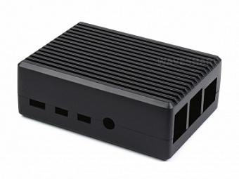 Aluminum Stripe Grooved Case for Raspberry Pi 4, Inner Heatsink Pillars