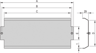 24576-092, REAR COVER 4U  84HP   PROPAC