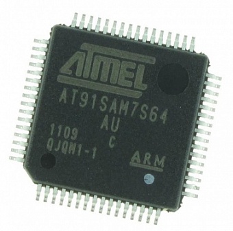 AT91SAM7S64C-AU, Микросхема микроконтроллер (LQFP64)