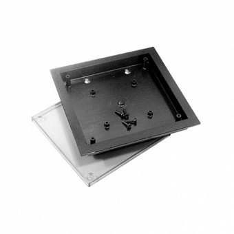 BOX-G100, корпус пластик.для дисплея130х130х17мм