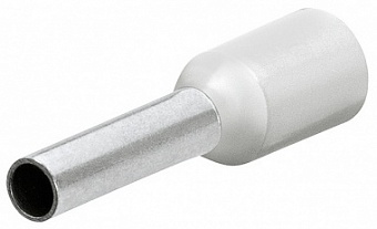 Гильзы контактные с пластиковым изолятором, белые, 0.50 кв. мм (AWG 20), 200 шт, 16 мм