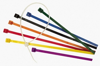 ALT-370L-GN-HR, Термо и нефтестойкие кабельные стяжки, разм.: 373х5х1.5 мм, раб. T: -40C ~ +150C(+18