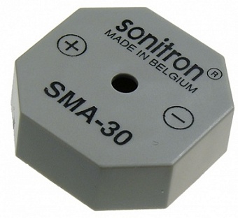 SMA-30-P15, пьезоизлучатель с генератором 30 мм