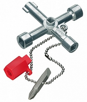 KN-001103, Ключ крестовой 4-лучевой для стандартных шкафов и систем запирания