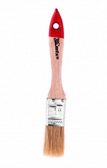 Кисть плоская Стандарт 1, 25 мм, натуральная щетина,, деревянная ручка MATRIX 82520