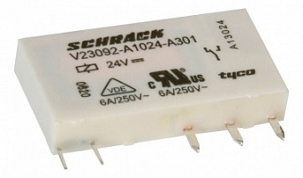 V23092A1024A301, (2-1393236-4), Реле электромагнитное 1-Form-C,SPDT,1CO 24VDC/6A